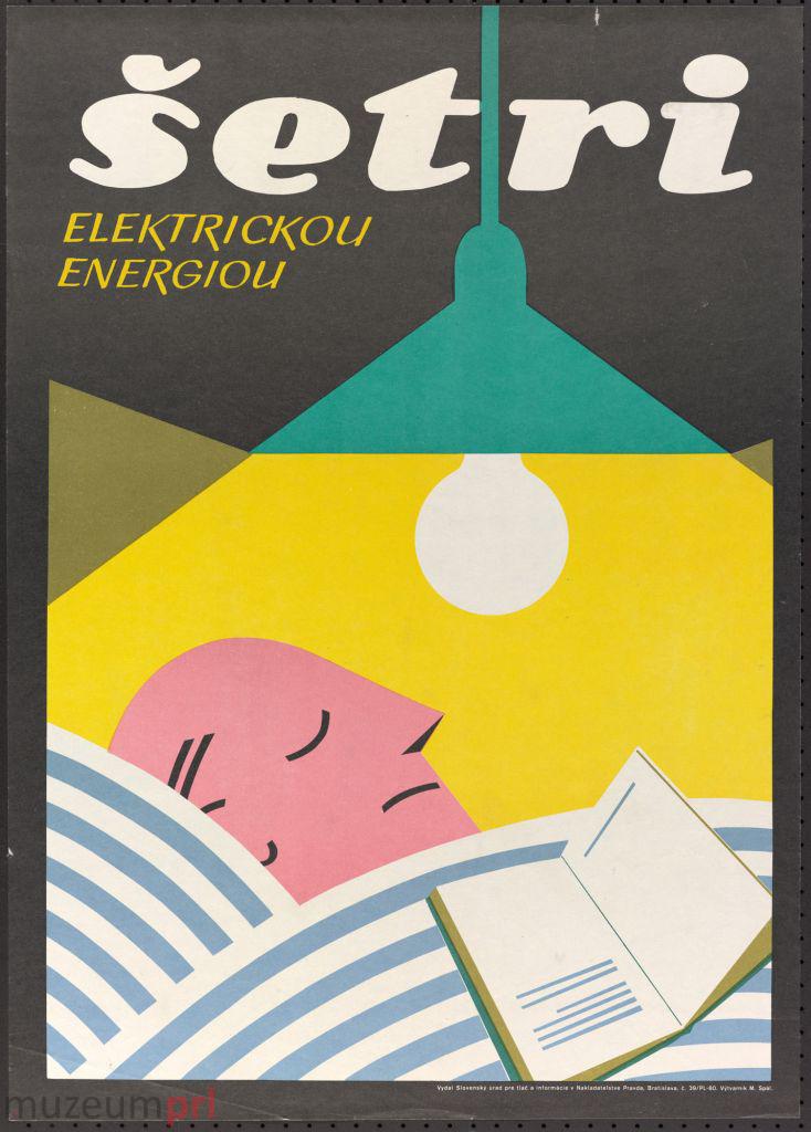 wizerunek  „Šetri elektrickou energiou” – plakat propagandowy