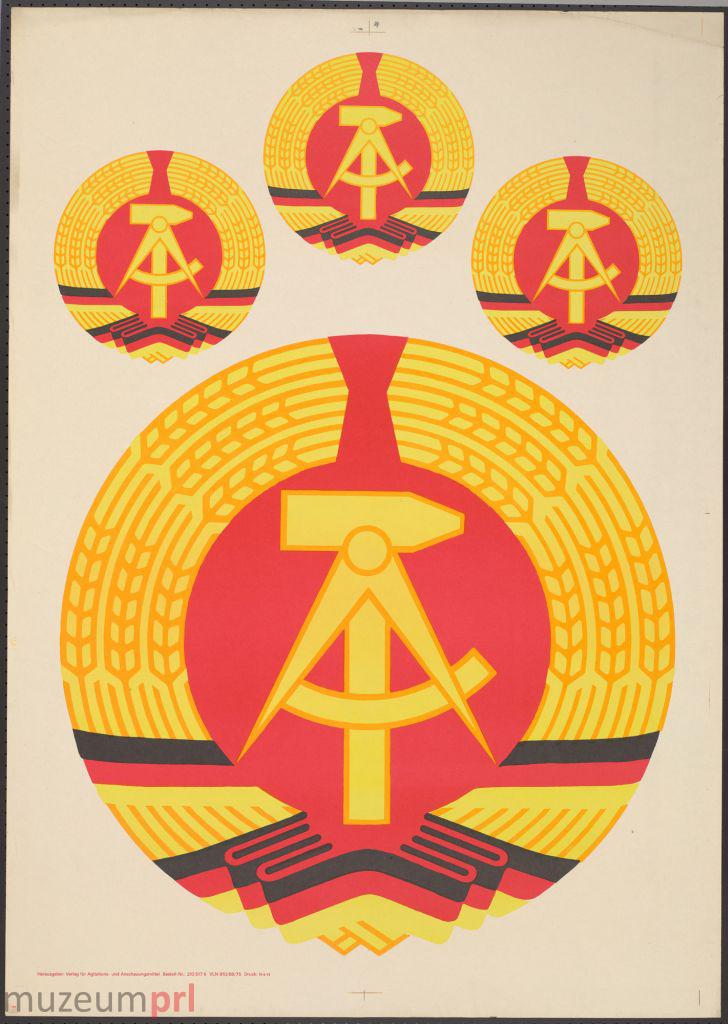 wizerunek  Godło Niemieckiej Republiki Demokratycznej – plakat