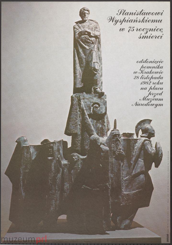 wizerunek  Odsłonięcie pomnika Stanisława Wyspiańskiego w Krakowie – plakat