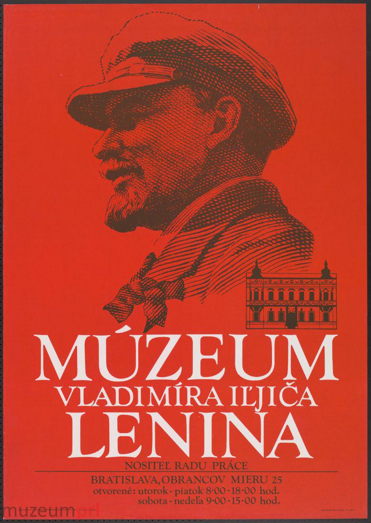 wizerunek  „Múzeum Vladimíra Iĺjiča Lenina” – plakat propagandowy