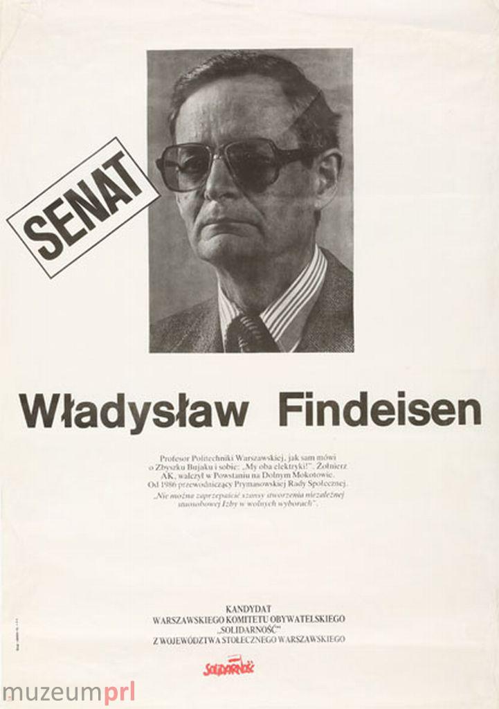 wizerunek  „Senat – Władysław Findeisen” – plakat wyborczy